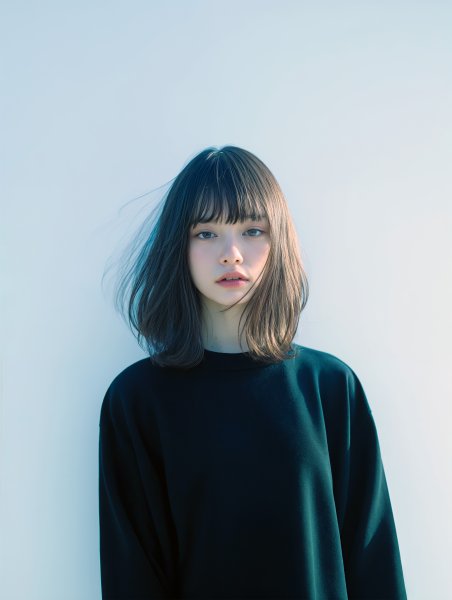 20代日本人女性のナチュラルなポートレート写真 no.9