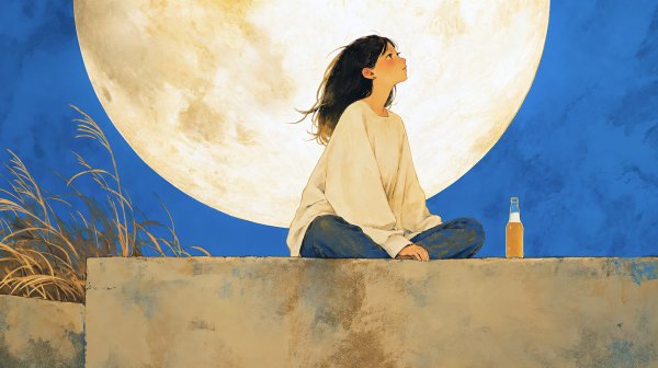 満月の夜の外晩酌 no.2