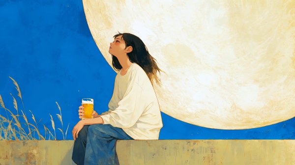 満月の夜の外晩酌 no.3